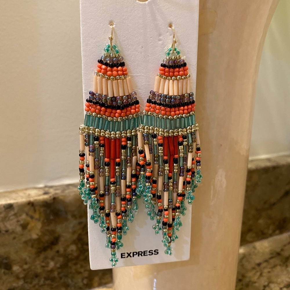 Express beaded earrings